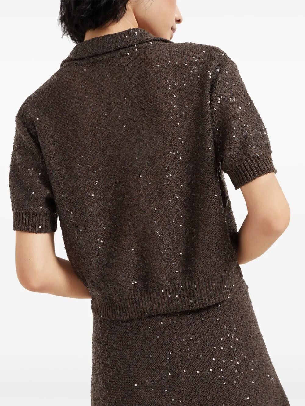 Brunello Cucinelli `Dazzling` Texture Polo Size L / US 10 / IT 46 - 3 Thumbnail