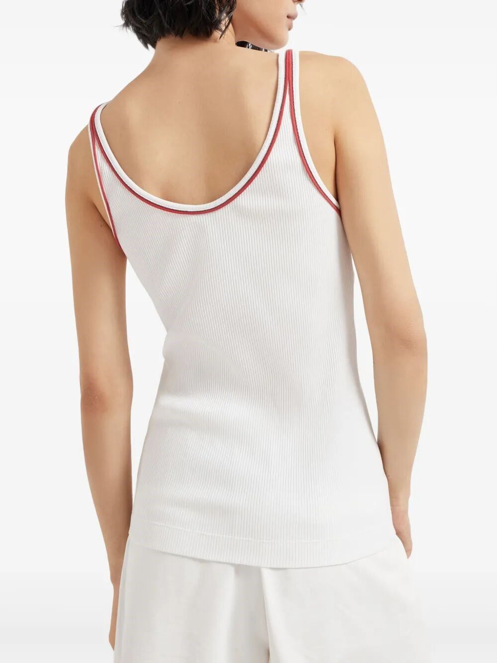 Brunello Cucinelli Ribbed Jersey Top Size M / US 6-8 / IT 42-44 - 3 Thumbnail