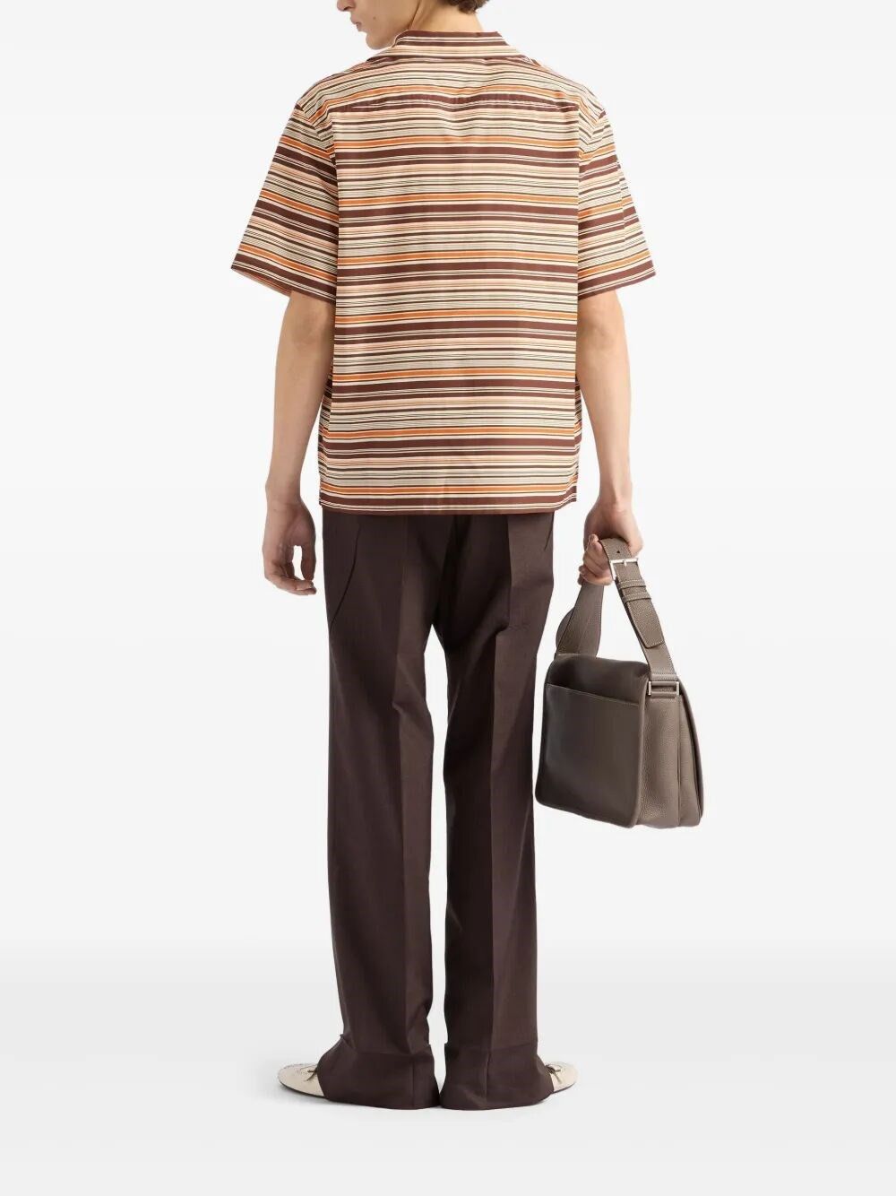 Prada Short-Sleeved Cotton Shirt Size US XL / EU 56 / 4 - 5 Thumbnail