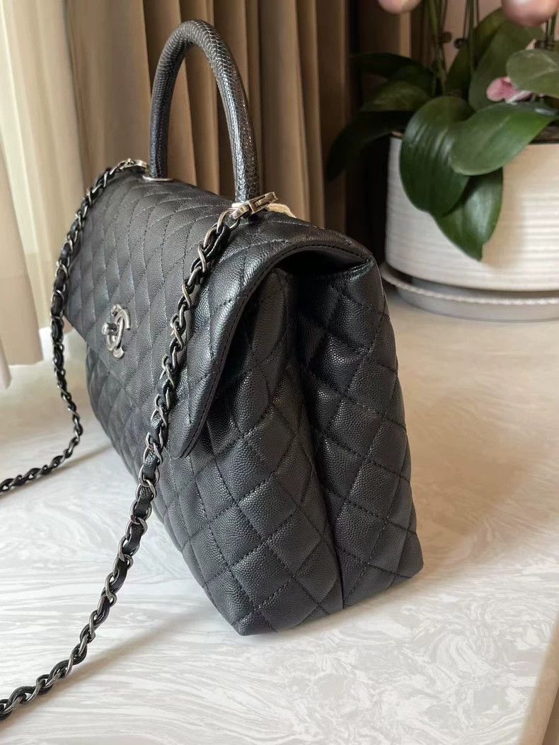 Chanel Chanel Coco Handle Black Large Bag Size ONE SIZE - 3 Thumbnail