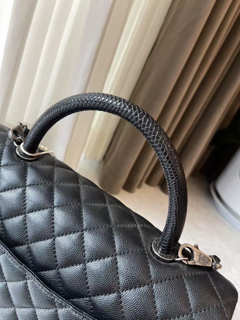 Chanel Chanel Coco Handle Black Large Bag Size ONE SIZE - 6 Thumbnail