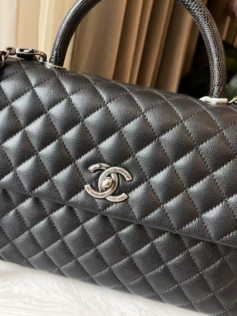 Chanel Chanel Coco Handle Black Large Bag Size ONE SIZE - 2 Thumbnail
