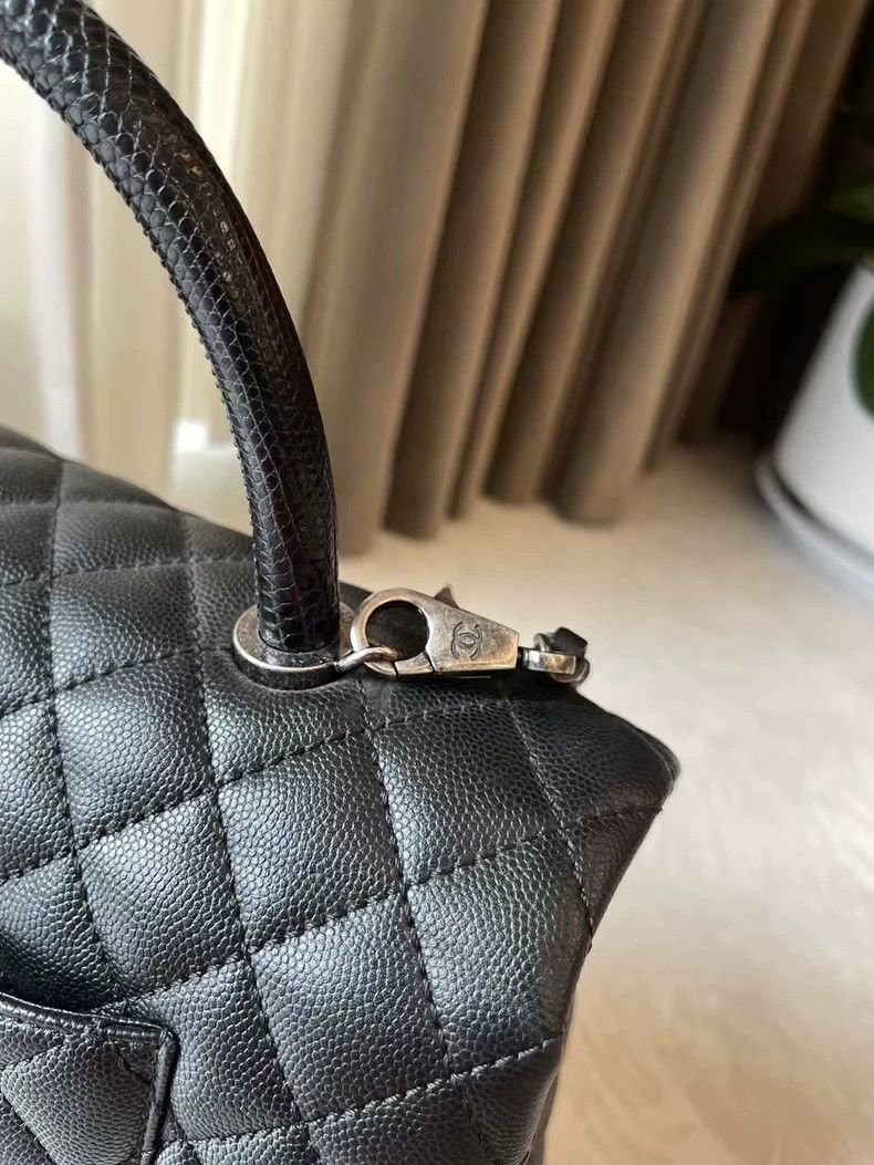 Chanel Chanel Coco Handle Black Large Bag Size ONE SIZE - 5 Thumbnail