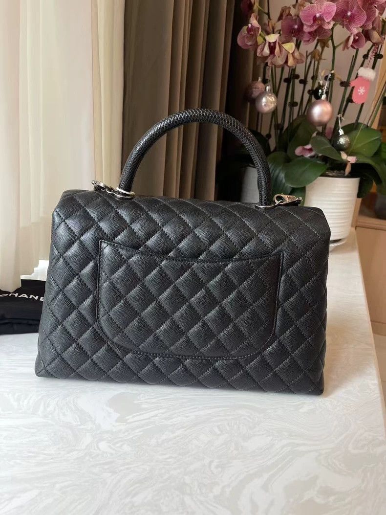 Chanel Chanel Coco Handle Black Large Bag Size ONE SIZE - 4 Thumbnail