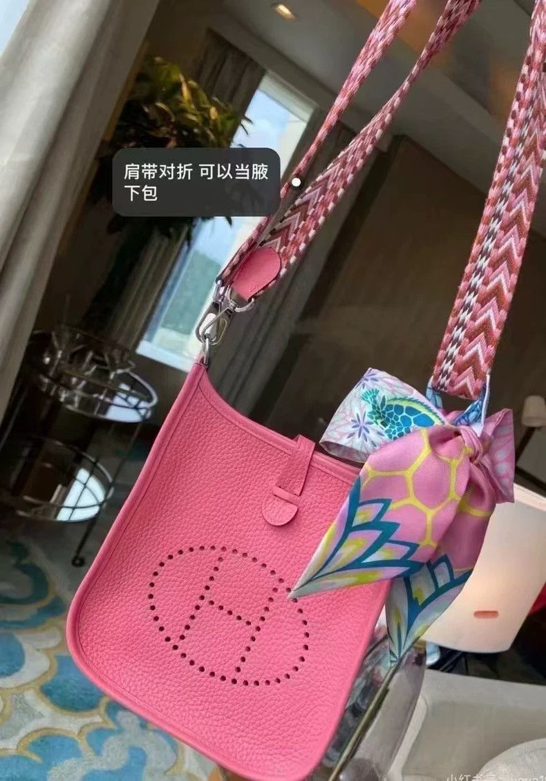 Hermes Hermès Mini Evelyne Pink Bag Size ONE SIZE - 8 Thumbnail