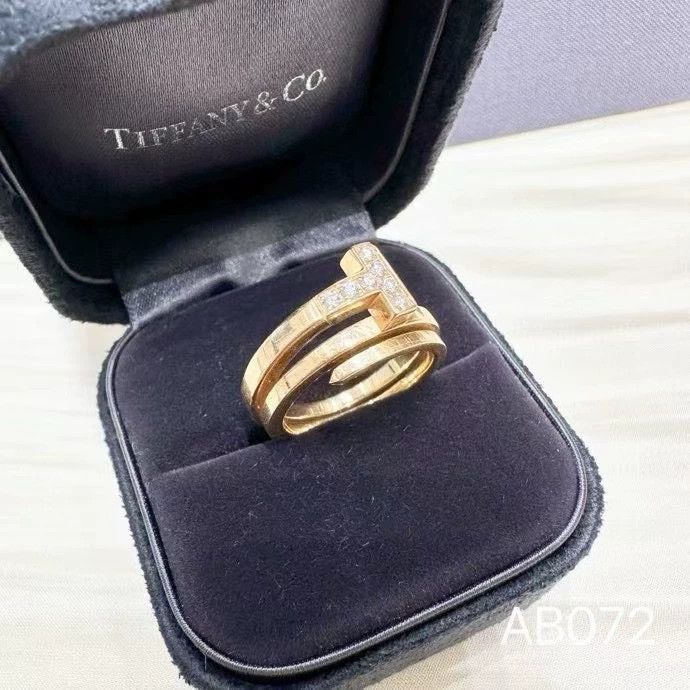 Tiffany & Co. Tiffany Rose Gold Diamond Ring Size ONE SIZE - 2 Thumbnail