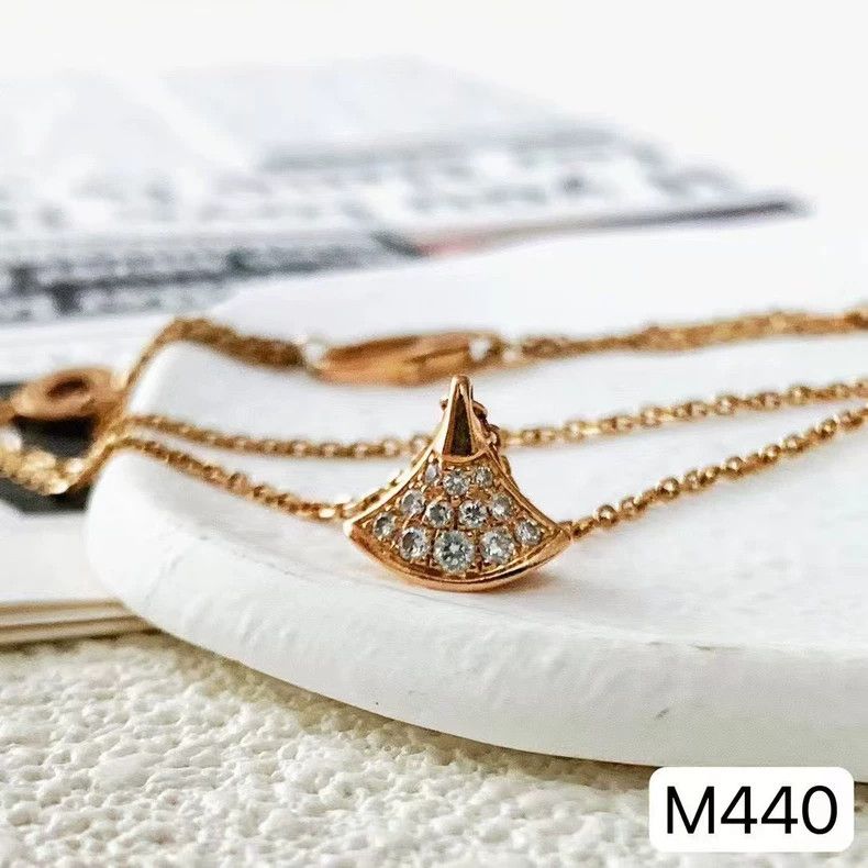 Bottega Veneta BVLGARI Rose Gold Diamond Fan Bracelet Size ONE SIZE - 2 Thumbnail