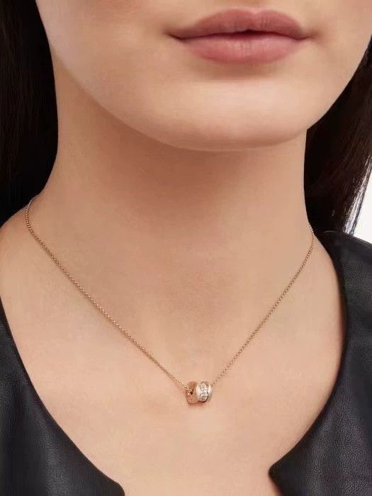 Bottega Veneta BVLGARI Rose Gold Diamond Waist Necklace Size ONE SIZE - 3 Thumbnail