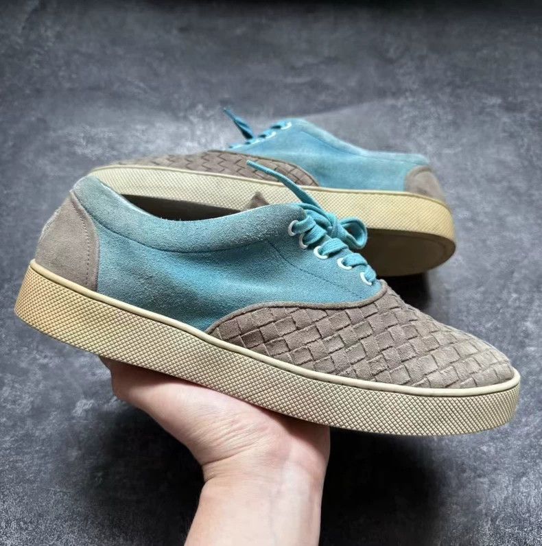 Bottega Veneta Bottega Veneta Woven Suede Sneakers Size 42.5 Size US 10.5 / EU 43-44 - 2 Thumbnail