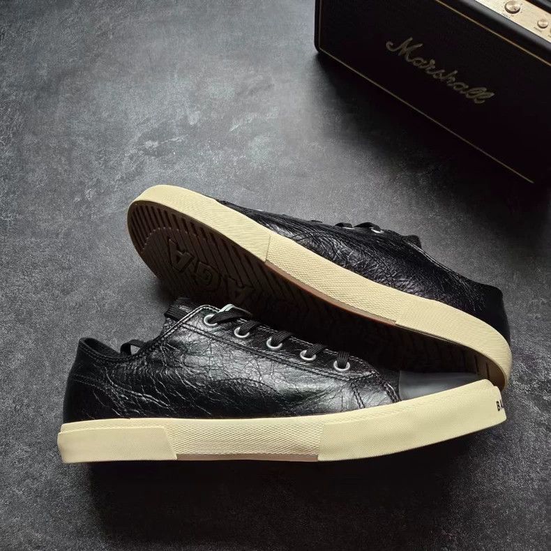 Balenciaga Balenciaga Waxed Leather Paris Sneakers Size 45 Size US 11 / EU 44 - 5 Thumbnail