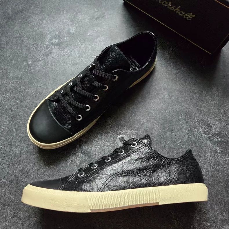 Balenciaga Balenciaga Waxed Leather Paris Sneakers Size 45 Size US 11 / EU 44 - 2 Thumbnail