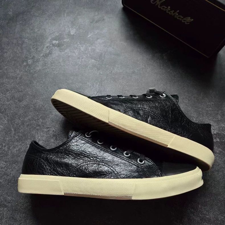 Balenciaga Balenciaga Waxed Leather Paris Sneakers Size 45 Size US 11 / EU 44 - 4 Thumbnail