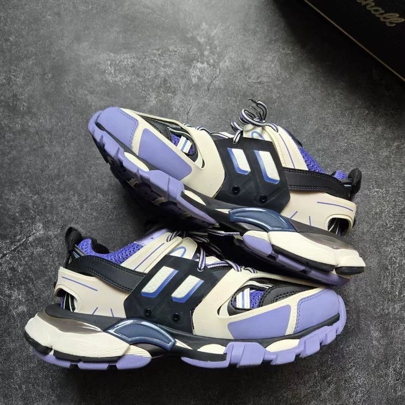 Balenciaga Balenciaga Track Sneakers White Purple Size 40 Size US 7.5 / EU 40-41 - 5 Thumbnail