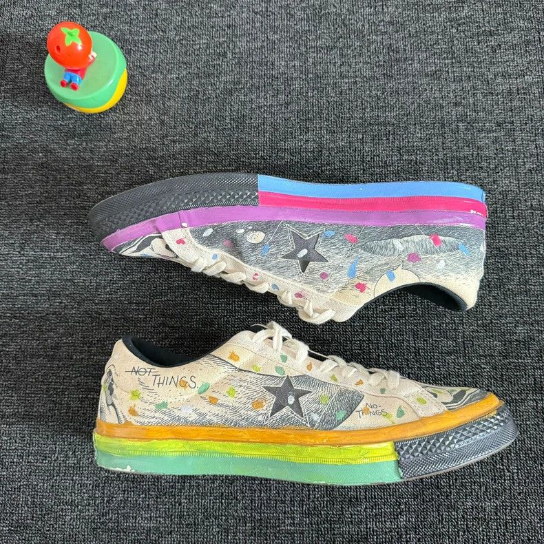 Converse Converse One Star Graffiti Sneakers Size 44.5 Size US 10.5 / EU 43-44 - 4 Thumbnail