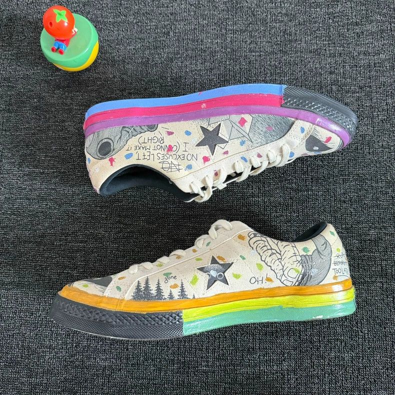 Converse Converse One Star Graffiti Sneakers Size 44.5 Size US 10.5 / EU 43-44 - 5 Thumbnail