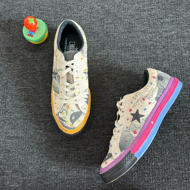 Converse Converse One Star Graffiti Sneakers Size 44.5 Size US 10.5 / EU 43-44 - 2 Thumbnail