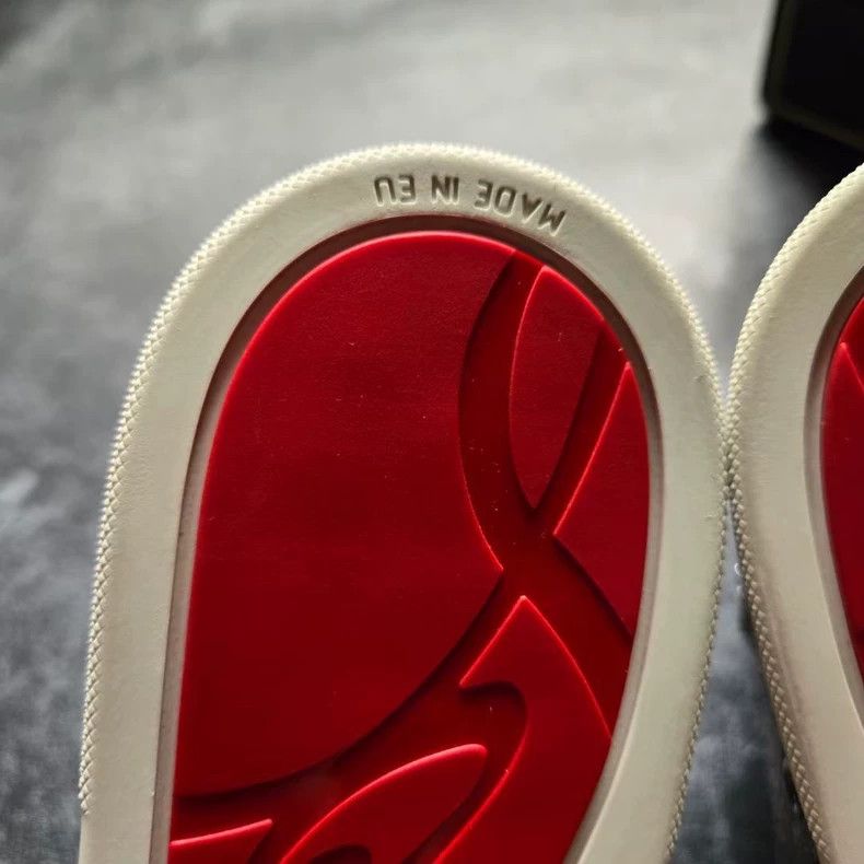 Christian Louboutin Christian Louboutin High-Top Snakeskin Sneakers Size US 10.5 / EU 43-44 - 7 Thumbnail