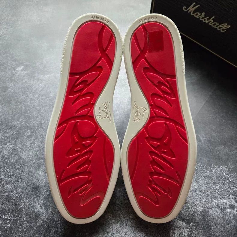 Christian Louboutin Christian Louboutin High-Top Snakeskin Sneakers Size US 10.5 / EU 43-44 - 6 Thumbnail