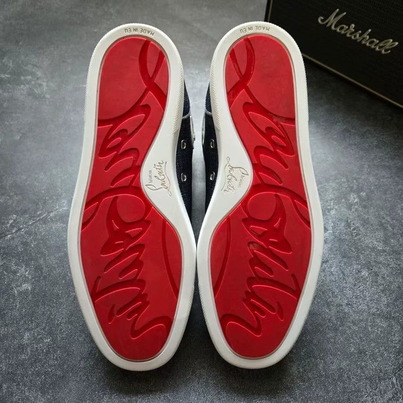 Christian Louboutin Christian Louboutin High-Top Denim Sneakers Size US 9 / EU 42 - 7 Thumbnail