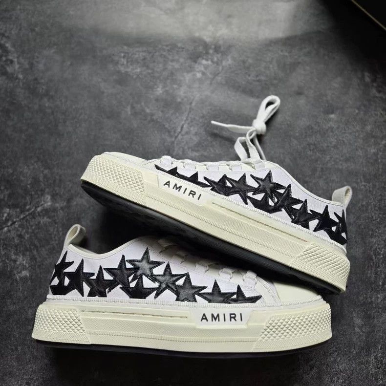 Amiri AMIRI Black and White Star Sneakers Size 43 Size US 10 / EU 43 - 4 Thumbnail