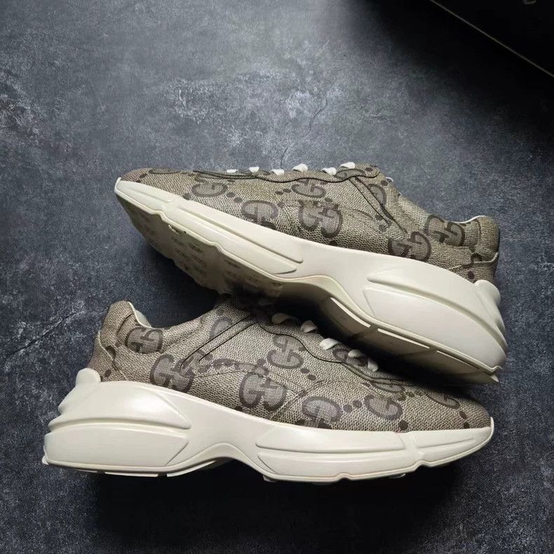 Gucci Gucci Rhyton Logo Print Dad Sneakers Size 9.5 Size US 9.5 / EU 42-43 - 4 Thumbnail