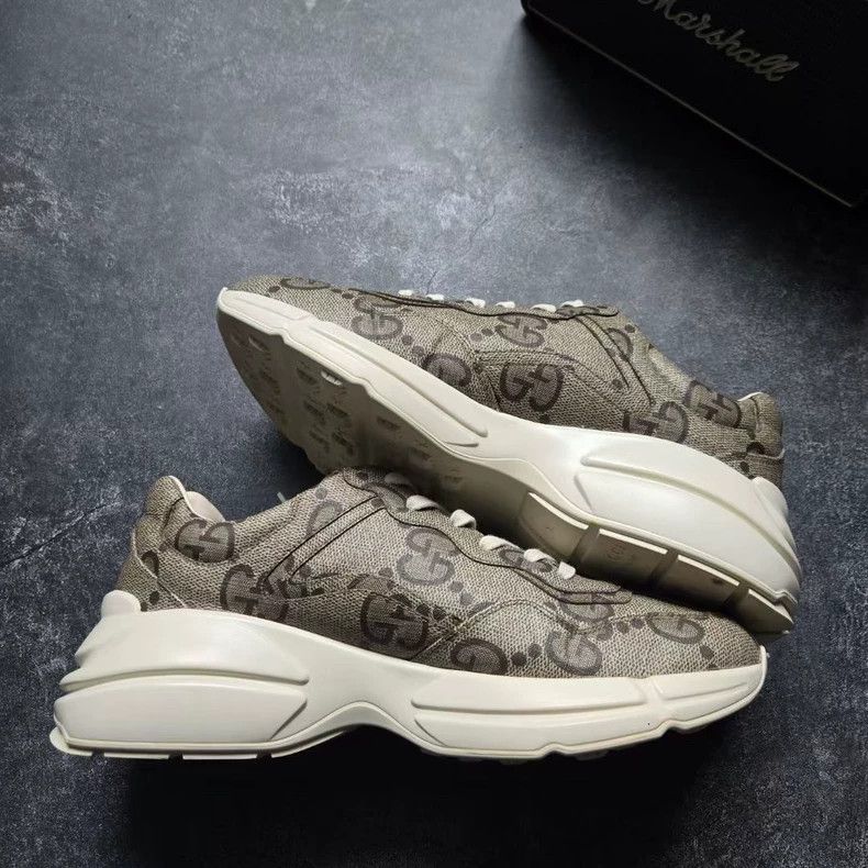Gucci Gucci Rhyton Logo Print Dad Sneakers Size 9.5 Size US 9.5 / EU 42-43 - 5 Thumbnail