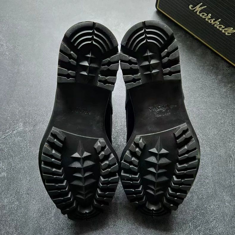 Prada PRADA Black High-Top Martin Boots Size 41.5 Size US 7.5 / EU 40-41 - 7 Thumbnail