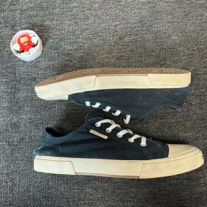 Balenciaga Balenciaga Low Top Canvas Sneakers Size 45 Size US 11 / EU 44 - 4 Thumbnail
