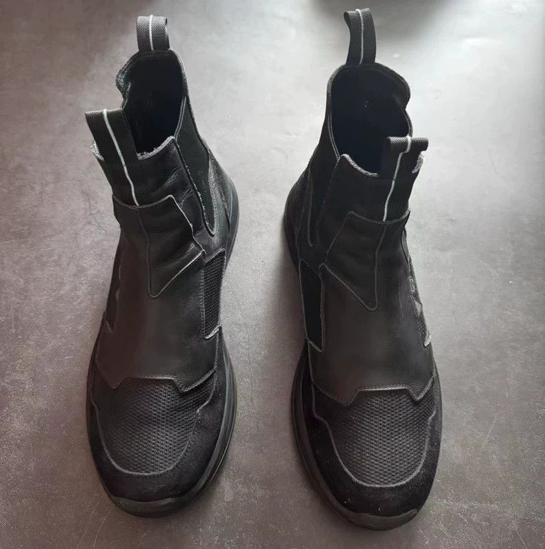 Prada PRADA Chelsea Boots Black and Blue UK8.5 Size US 9.5 / EU 42-43 - 2 Thumbnail