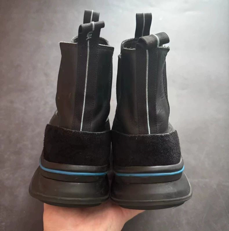 Prada PRADA Chelsea Boots Black and Blue UK8.5 Size US 9.5 / EU 42-43 - 3 Thumbnail
