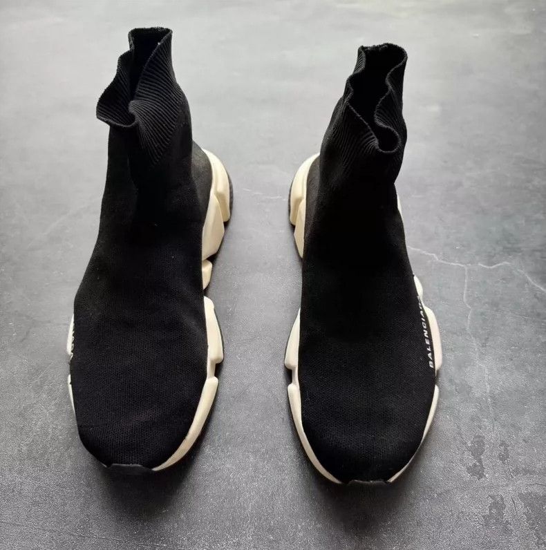Balenciaga Balenciaga Classic Black and White Socks Shoes Size US 8 / EU 41 - 2 Thumbnail