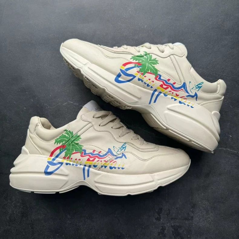 Gucci GUCCI Dad Shoes with Hawaiian Palm Design Size US 8.5 / EU 41-42 - 5 Thumbnail