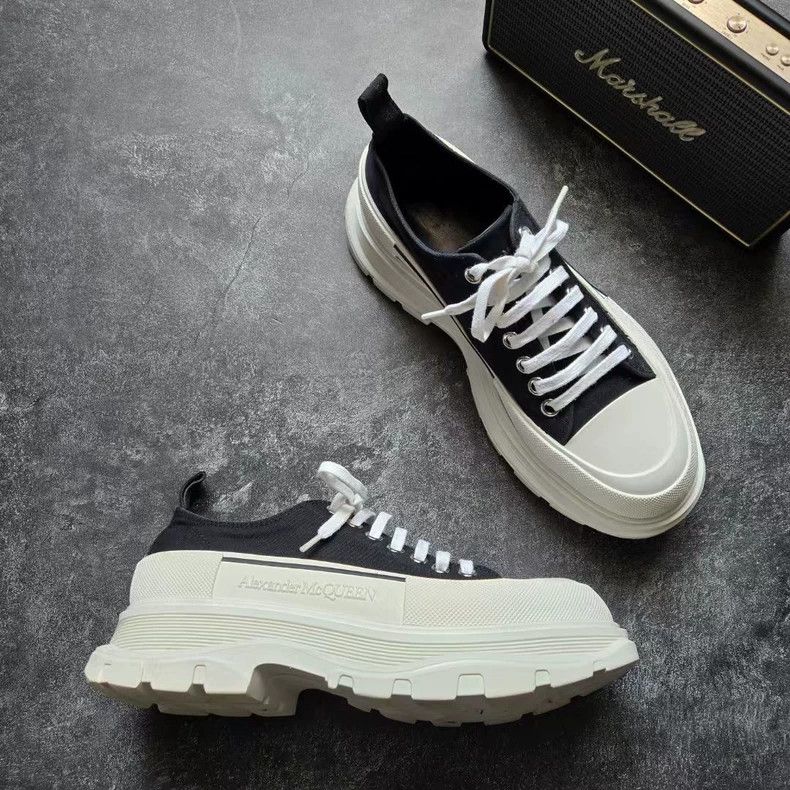 Alexander McQueen Alexander McQueen Black White Sneakers Size 42.5 Size US 9.5 / EU 42-43 - 3 Thumbnail