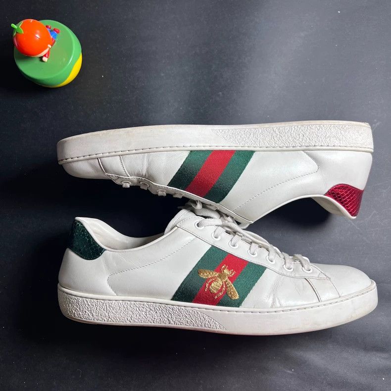 Gucci Gucci Red Blue Weave Sneakers Size 10 Size US 10 / EU 43 - 4 Thumbnail