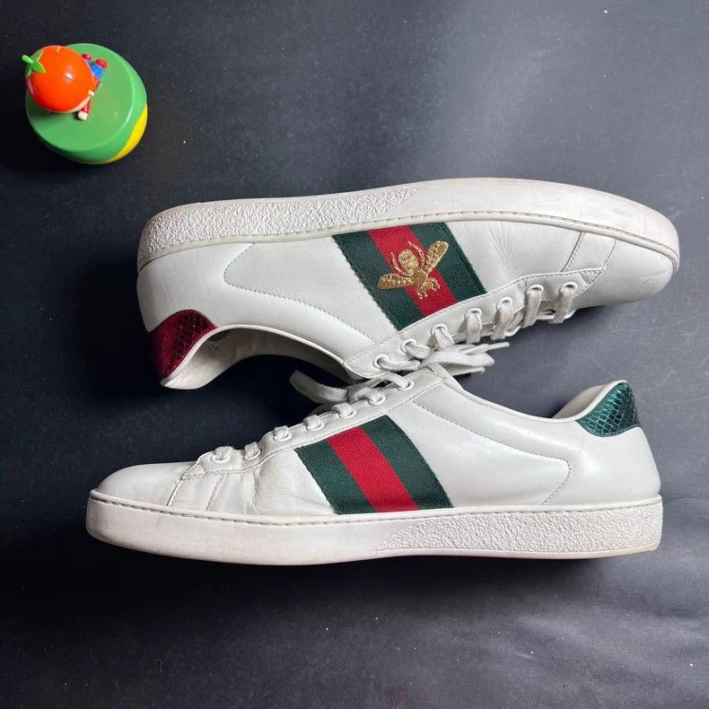 Gucci Gucci Red Blue Weave Sneakers Size 10 Size US 10 / EU 43 - 5 Thumbnail