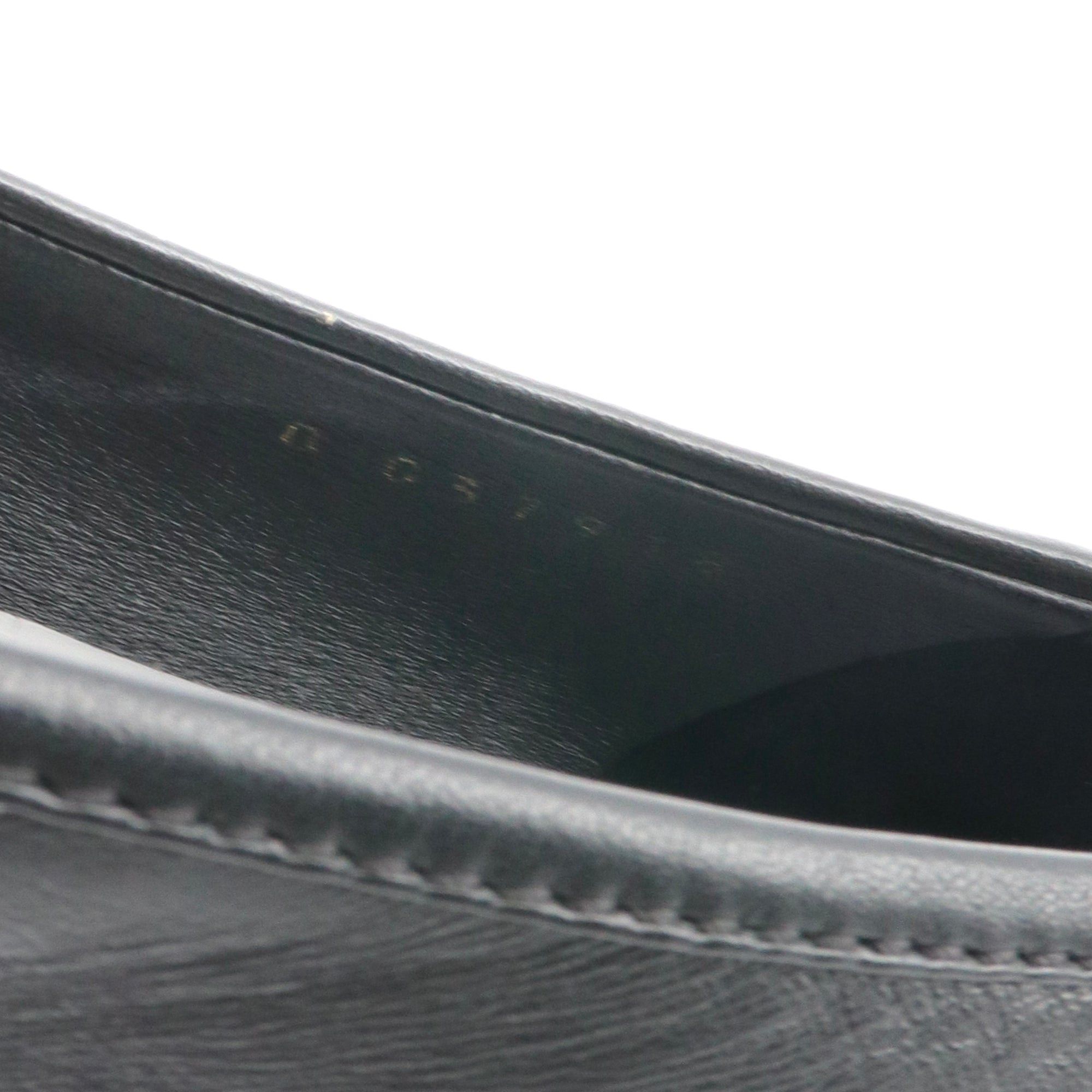 Chanel CHANEL - Chanel CC loafers in black leather (size 36.5) Size US 5.5 / IT 35.5 - 6 Thumbnail