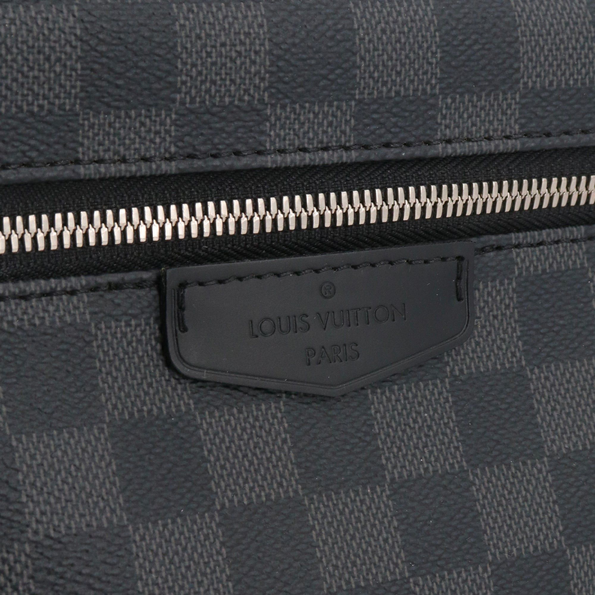 Louis Vuitton LOUIS VUITTON - Louis Vuitton Josh backpack in graphite checkerboard canvas Size ONE SIZE - 5 Thumbnail