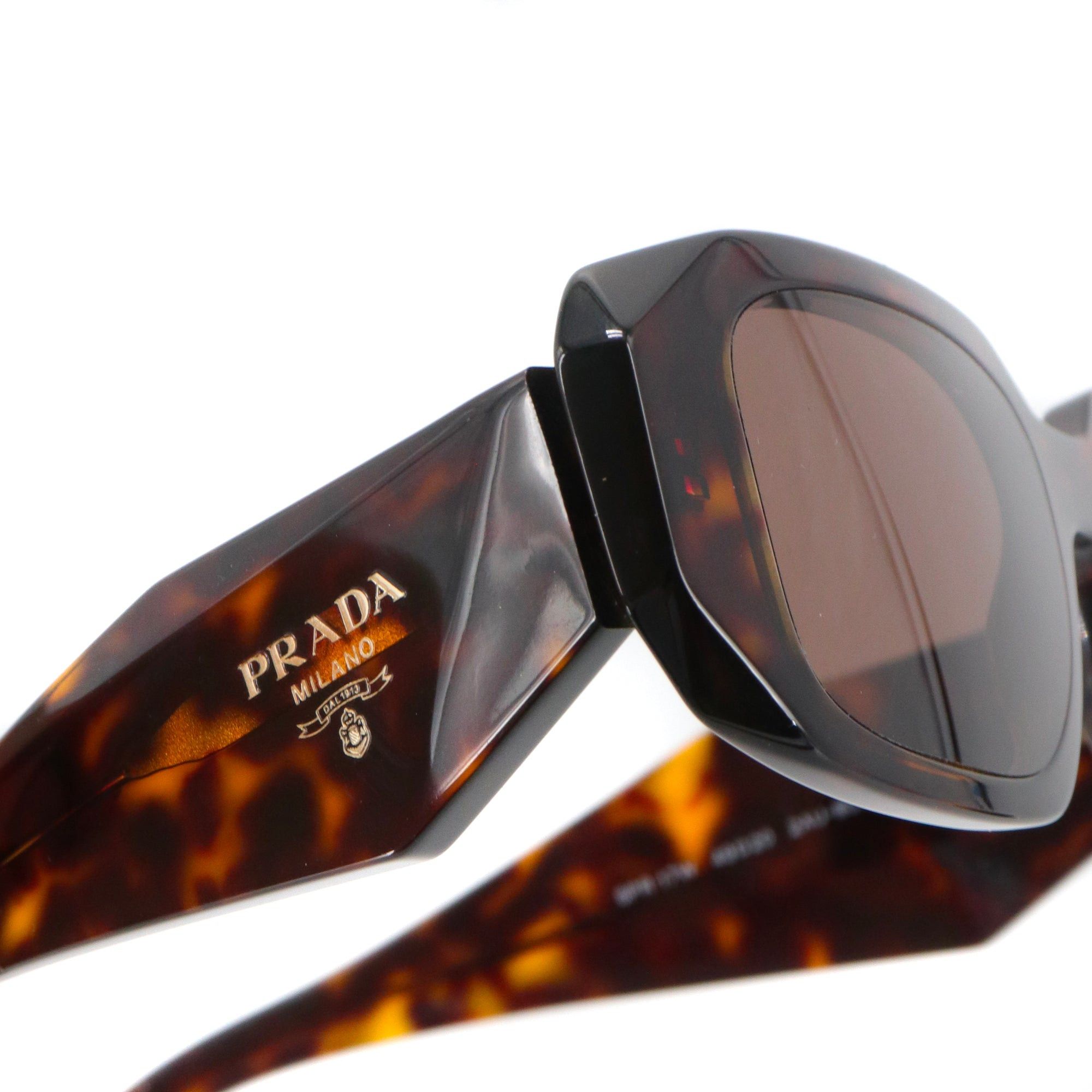 Prada PRADA - Prada brown tortoiseshell plastic sunglasses Size ONE SIZE - 4 Thumbnail