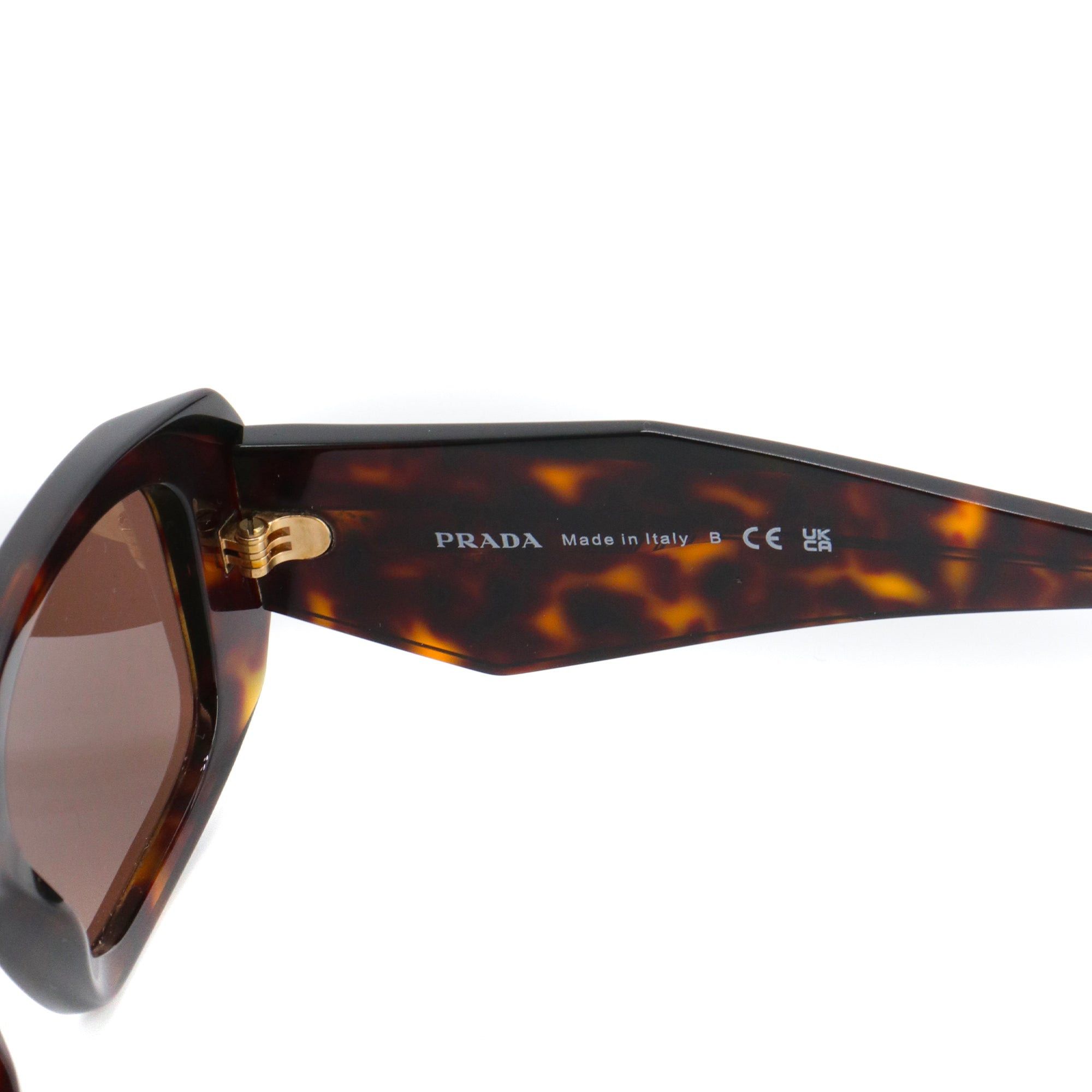 Prada PRADA - Prada brown tortoiseshell plastic sunglasses Size ONE SIZE - 6 Thumbnail