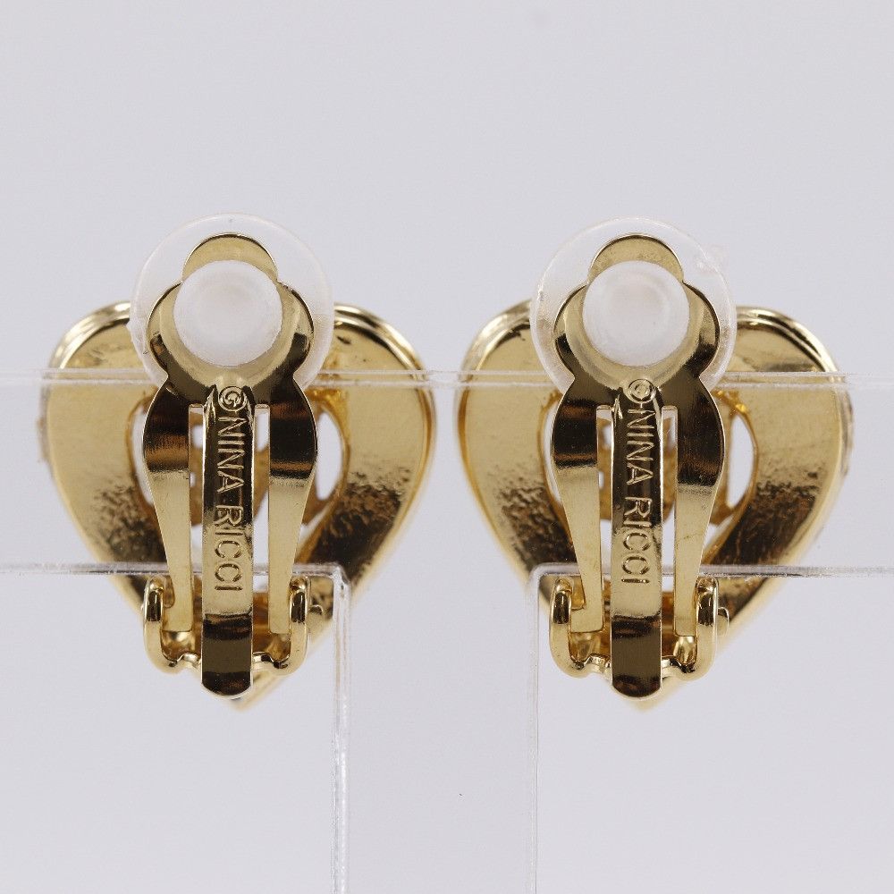 Other Other Nina Ricci Heart Logo Earrings Metal Earrings DUTY FREE for USA Size ONE SIZE - 3 Thumbnail