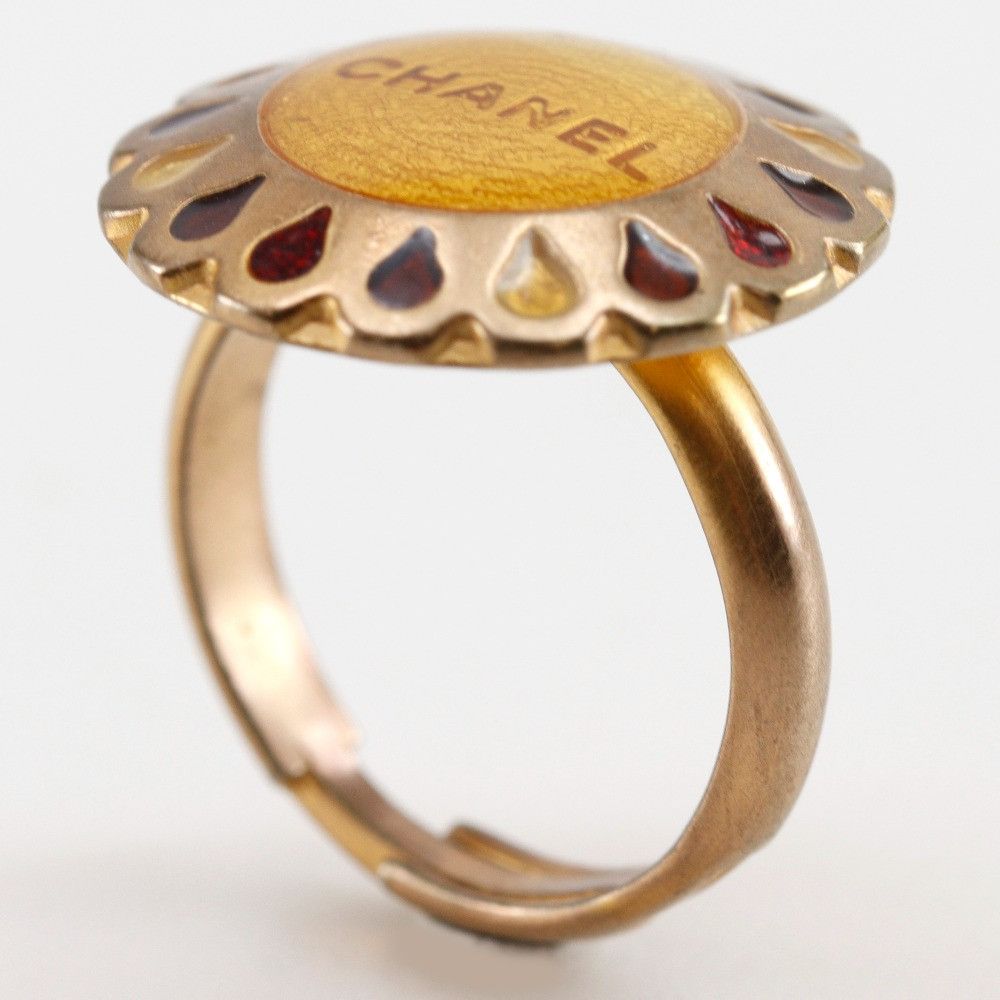 Chanel Chanel Chanel Flower Motif Ring Metal Ring DUTY FREE for USA Size ONE SIZE - 3 Thumbnail