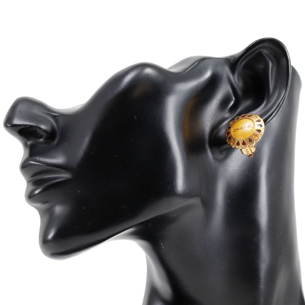 Chanel Chanel Chanel Flower Motif Earrings Metal Earrings DUTY FREE for USA Size ONE SIZE - 2 Thumbnail
