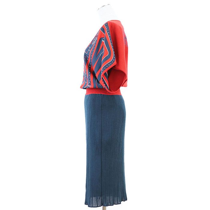 Hermes Hermes Hermes Grand Tralala Twill Reine Silk Cotton Dress Cotton Dresses Size ONE SIZE - 13 Thumbnail