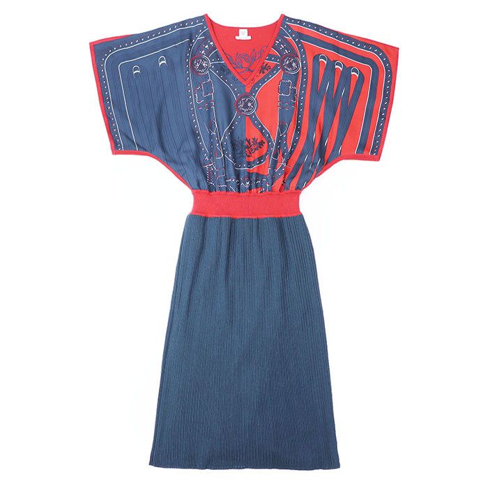 Hermes Hermes Hermes Grand Tralala Twill Reine Silk Cotton Dress Cotton Dresses Size ONE SIZE - 16 Thumbnail