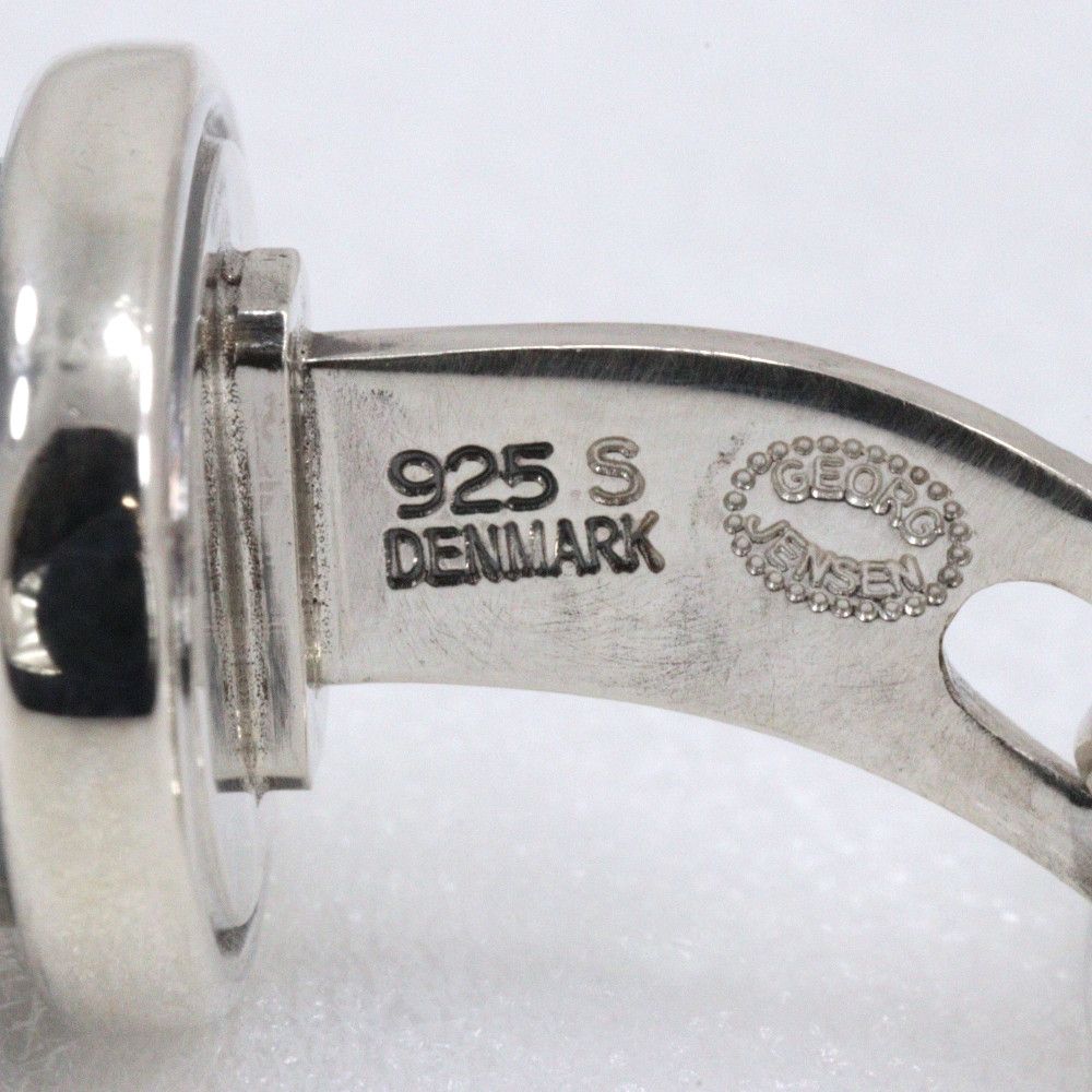 Other Other Georg Jensen Round Silver 925 Cufflinks Metal Cufflinks 44B DUTY FREE for USA Size ONE SIZE - 5 Thumbnail