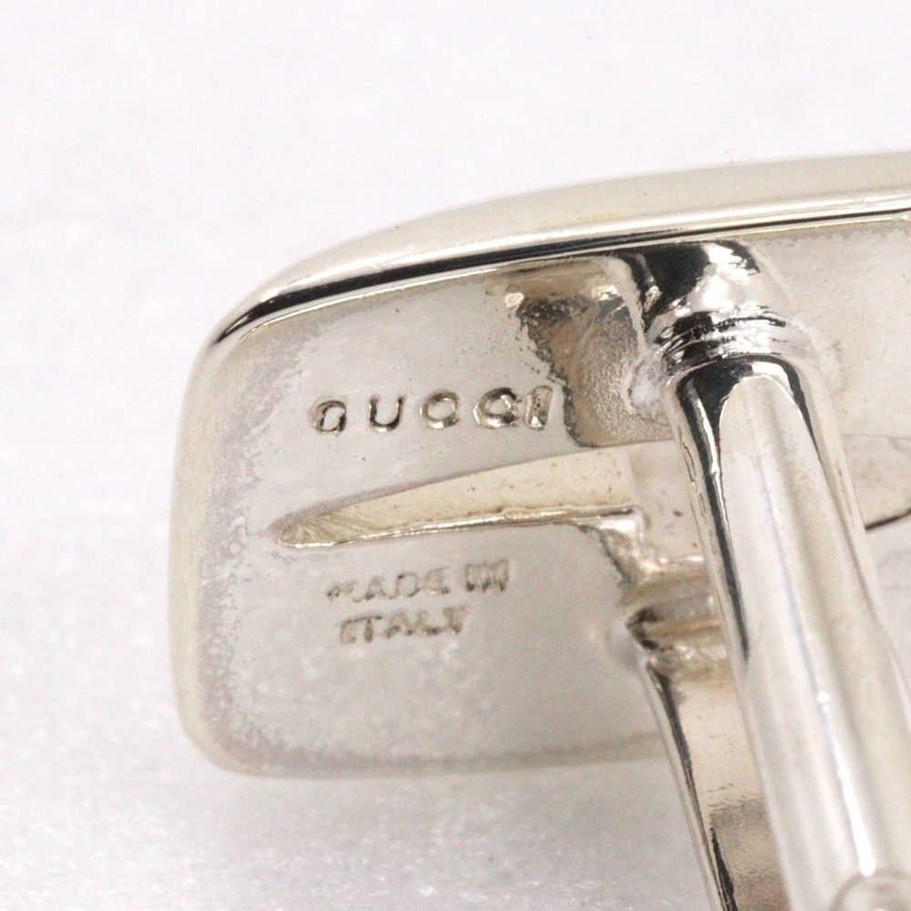 Gucci Gucci Gucci G Logo Silver 925 Cufflinks Metal Cufflinks DUTY FREE for USA Size ONE SIZE - 5 Thumbnail