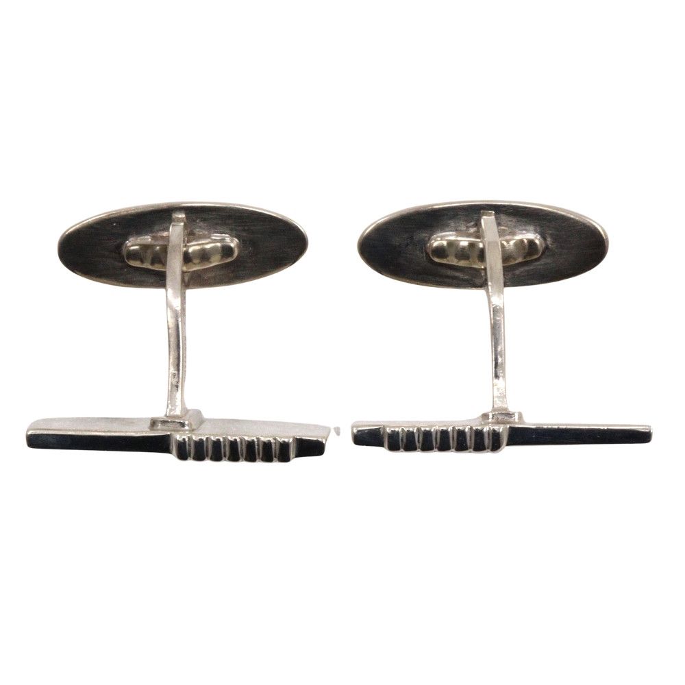 Other Other Georg Jensen Square Sterling Silver Cufflinks Metal Cufflinks 80 DUTY FREE for USA Size ONE SIZE - 2 Thumbnail