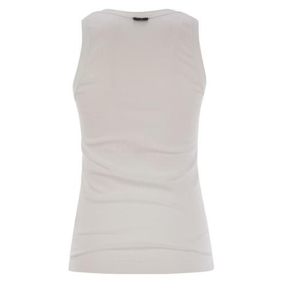 Brunello Cucinelli BRUNELLO CUCINELLI Women Tops M0TC8FX230 WHITE Size L / US 10 / IT 46 - 2 Thumbnail
