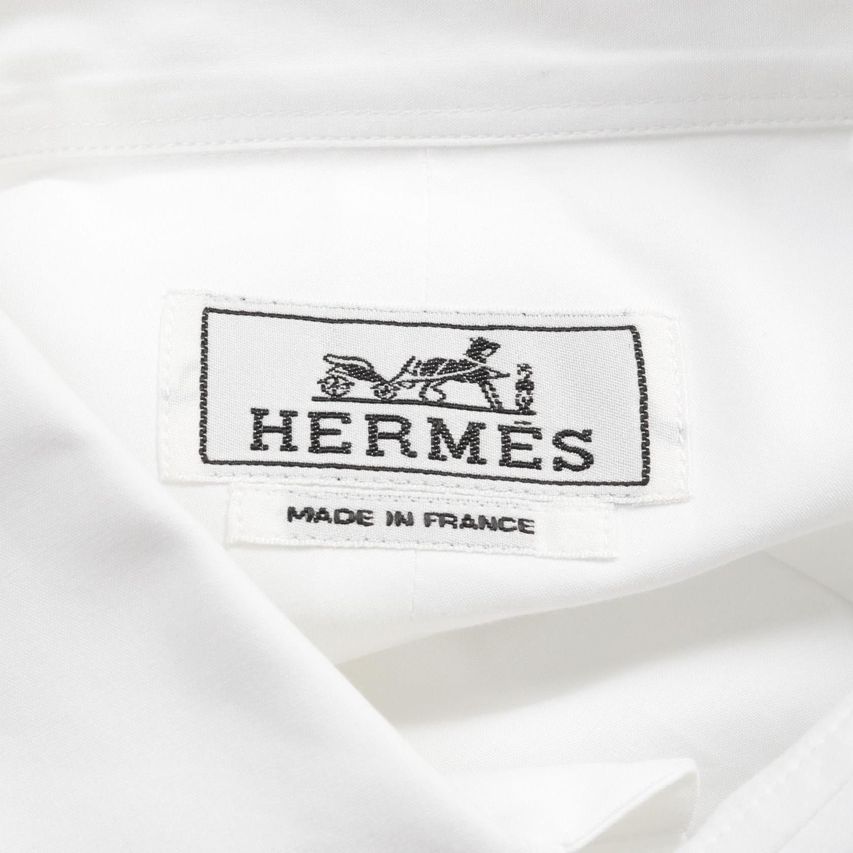 Hermes Hermes Hermes CONTRASTE IMPRIME Cotton Shirt Cotton Dress Shirt Size ONE SIZE - 3 Thumbnail