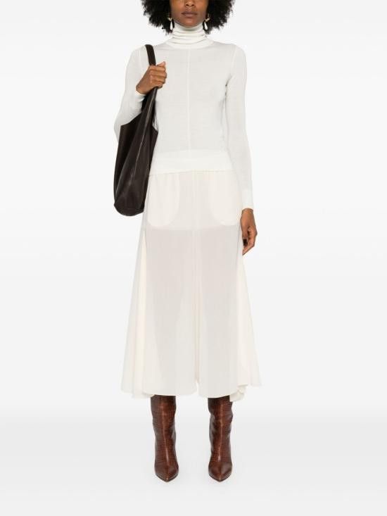 Chloe CHLOE Women Tops CHC24AMP04660 107 White Size L / US 10 / IT 46 - 3 Thumbnail